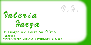 valeria harza business card